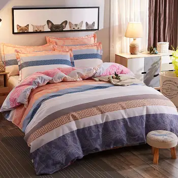 

Quality Bedding sets cotton set Reactive Printing hot sale comforter bed set Twin size 3 pcs Duvet Cover bed sheet pillowcase