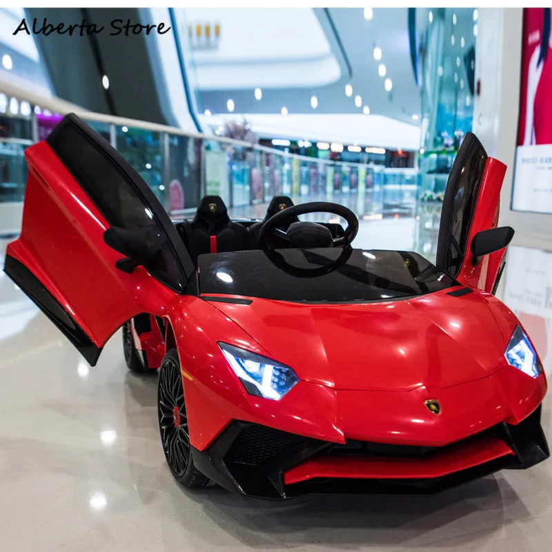 

LP750-4 SV Outdoor Toy Electric Super Car Chargable Double Children Ride on Car Scissor Door LED Light Music Remote Control Baby