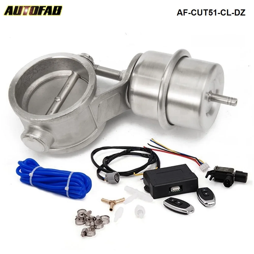2inch Exhaust Control Valve Set Vacuum Actuator Open Style 51mm Pipe