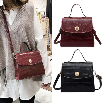 

1 Pcs Women Girl Shoulder Crossbody Bag PU Vintage for Mobile Phone Shopping Keys New
