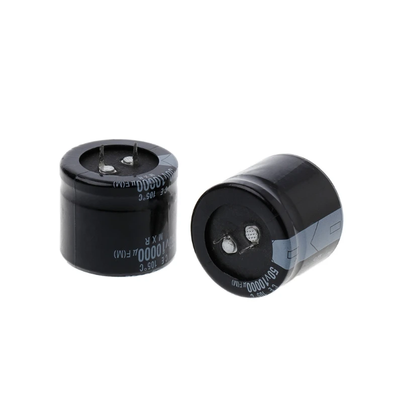 2 Pcs 10000uF 50V Capacitance Snap-in Aluminum Electrolytic Radial Capacitor | Электроника