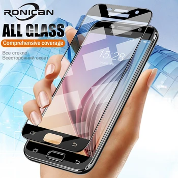 

9H Protective Screen Glass On The For Samsung Galaxy S6 S7 A3 A5 A8 A6 Plus A7 2018 Tempered Glass A8 A7 A6 2018 Protector Film