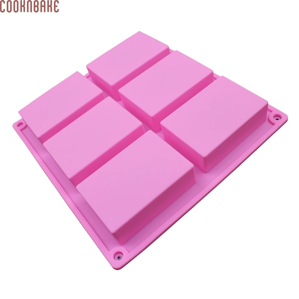 COOKNBAKE сделай сам силиконовая форма для мыла ручной работы с 6 отверстиями