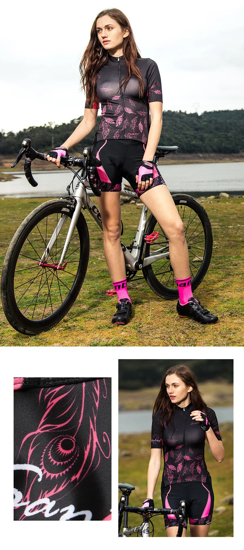 Santic 2018 New Arrival Shorts Summer Cycling Sport Shorts Bike Spodenki Rowerowe MTB Soft Bicycle Cycling Shorts Breathable (12)