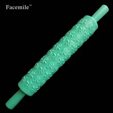 mac new Flower Texture Rolling Pin Dough Embossing Tool Cake Pastry Baking Cake Decorating Kitchen DIY Ribbon Stripe Tool