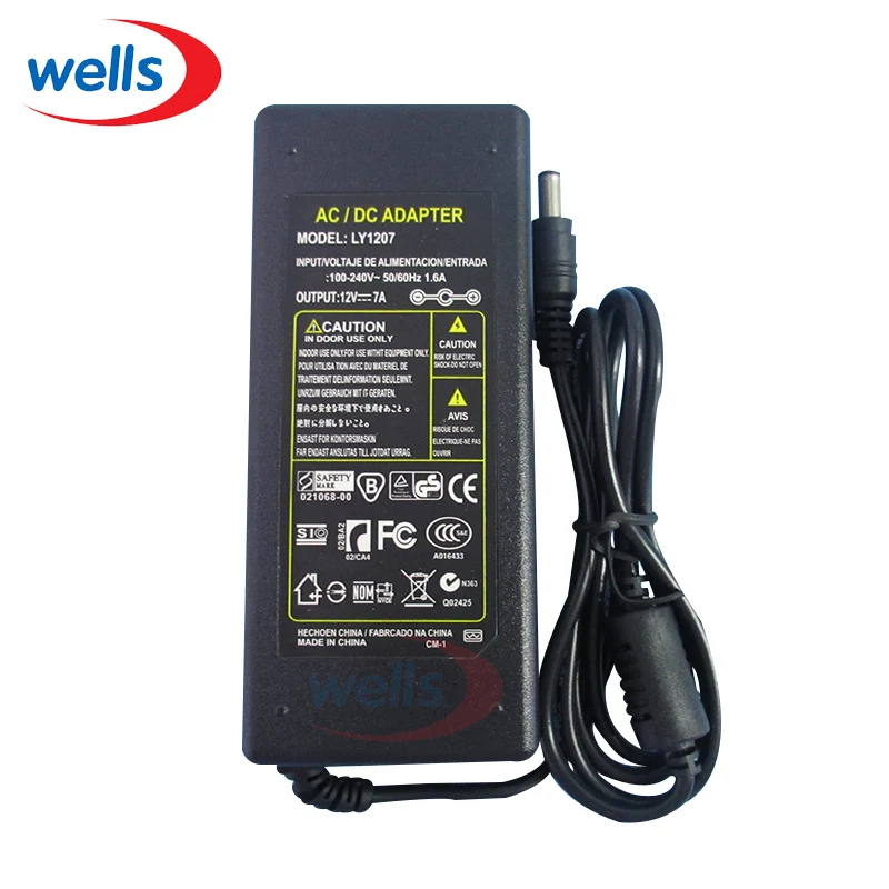  AC 110 220V to DC12V 7A 85W Power Supply Adapter Transformer LED Driver Converter Charger For LCD C - 32795941168