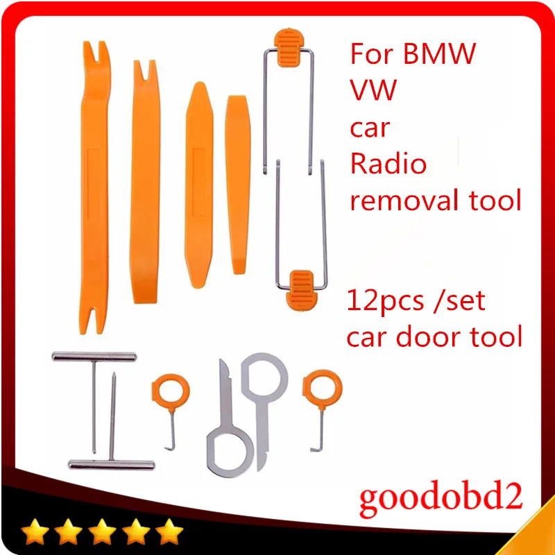 

12pcs Car Stereo Installation Kits Car Radio Removal Tool Car Radio Panel Door Clip Panel Trim Dash Audio Removal