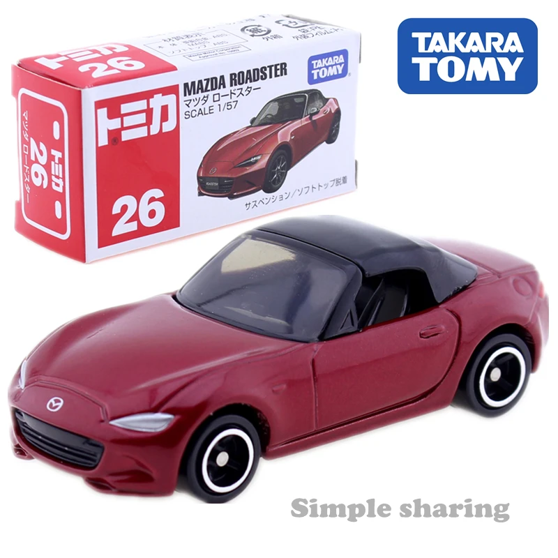 Takara Tomy Tomica No. 26Mazda Roadster плесень 1:57 литой под давлением миниатюрный инопланетянин игрушка-трансформер волшебные детские игрушки модельный комплект