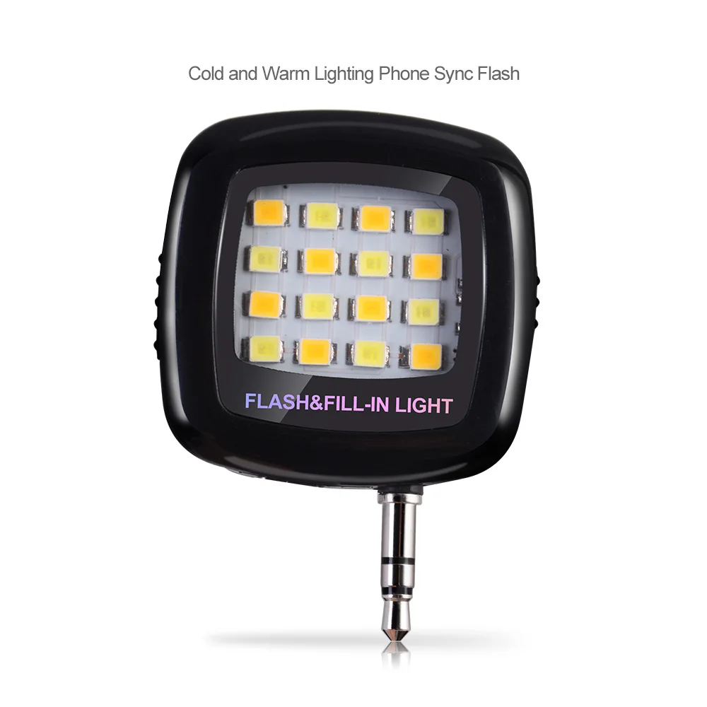 android led flash light selfie lamp flash lighting flashlight camera night For iPhone Samsung mobile cell Phone lens (3)
