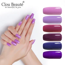 Clou Beaute, 10 мл, фиолетовый цвет, Гель-лак, впитывающий гель, лак, эмалированный лак, СВЕТОДИОДНЫЙ УФ-лак для ногтей, Ультрафиолетовый Лавандовый УФ-Гель-лак