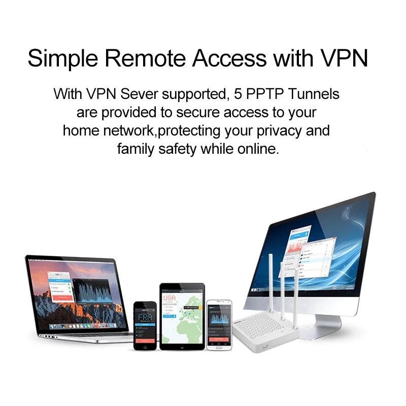 TOTOLINK A1004 750 Мбит/с двухдиапазонный беспроводной гигабитный Wifi роутер 11AC Домашний