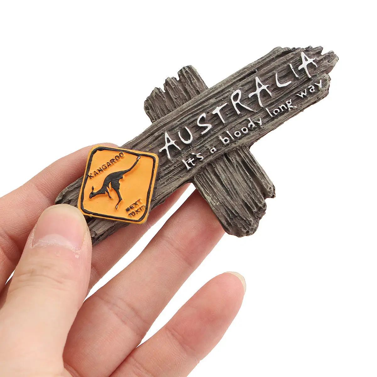 JX-LCLYL Bloody Long Way Australia Kangaroo 3D Resin Fridge Magnet Souvenir Gift