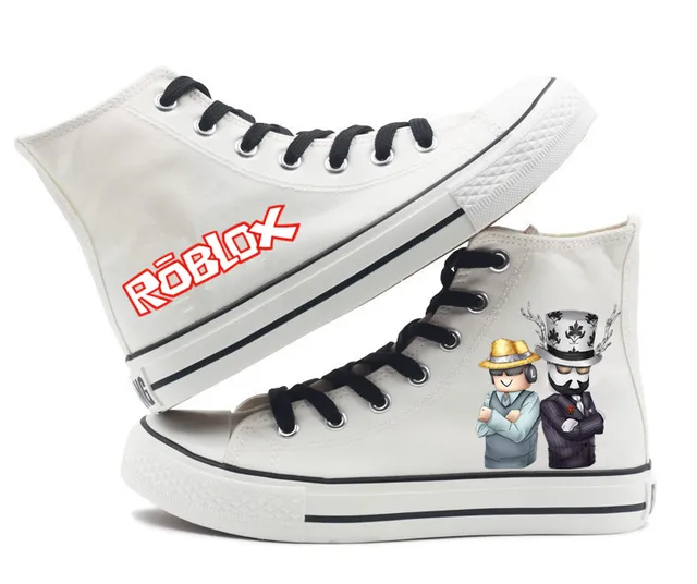 Us 2799 Unisex Game Roblox Canvas High Top Flat Shoes Sneakers Men Women Badcc And Asimo Casual Printing Shoes Leisure Shoes In Shoes From Novelty - 