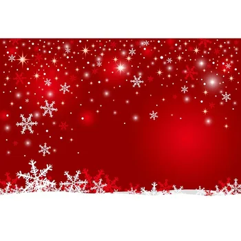 

Vinyl red backdrop white snow flower christmas Photography Backdrop Children photography Background for photo studio