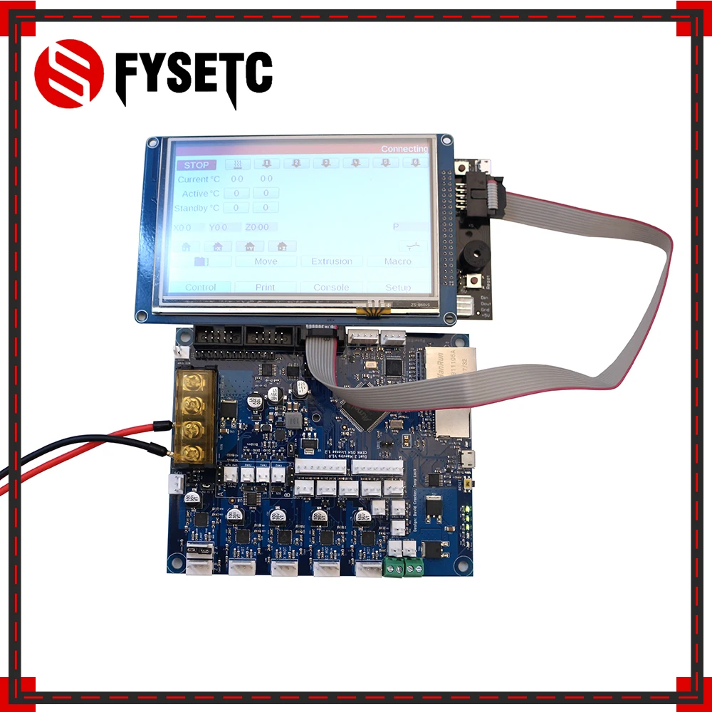 Клонированная Duet 2 Maestro Advanced 32-битная материнская плата с 4," 5" " панелью сенсорного экрана контроллер для 3d принтера CNC машина
