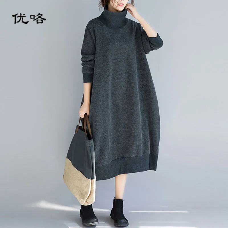 Turtleneck dress plus size oversized sweater white with slits Tops dress oversized plus size turtleneck sweater and