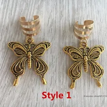 2 шт./упак. золото регулируемые бабочки талисманы волос оплетка Dread дредлок бусины зажимы манжеты ювелирные изделия Аксессуары для волос