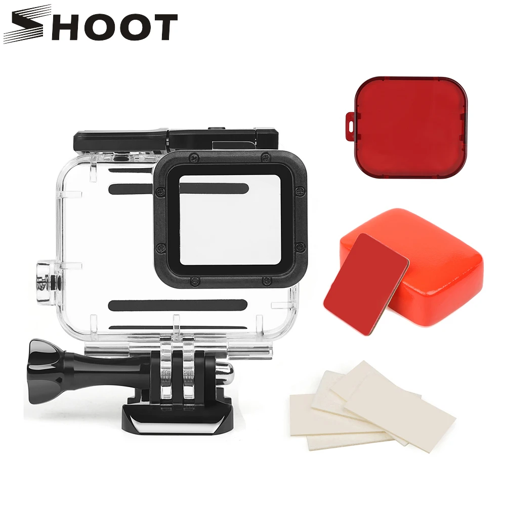 SHOOT 40M Underwater Waterproof Case for GoPro Hero 5 6 7 Black Go Pro