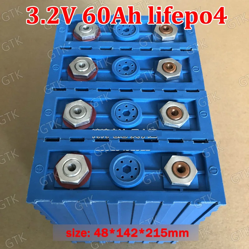 4 шт 3,2 v 60ah lifepo4 литиевая батарея для diy 12v 24v 36v 120ah ebike, Пляжный круизер, морской скутер, дом на колесах, автомобиль, звезда, гольф-карт