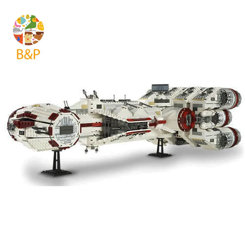 

lepin Legoing 10019 Star Series War 1748Pcs The Tantive IV Blockade Runner Model Building Blocks Bricks Toys Kids Gift 05046