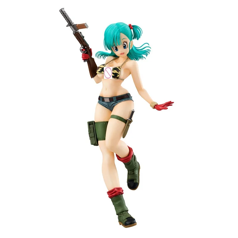 18 см аниме фигурка Dragon Ball Z DBZ Buruma Bulma Army Ver ПВХ модель игрушки сексуальная Военная коллекция бикини украшение-кукла