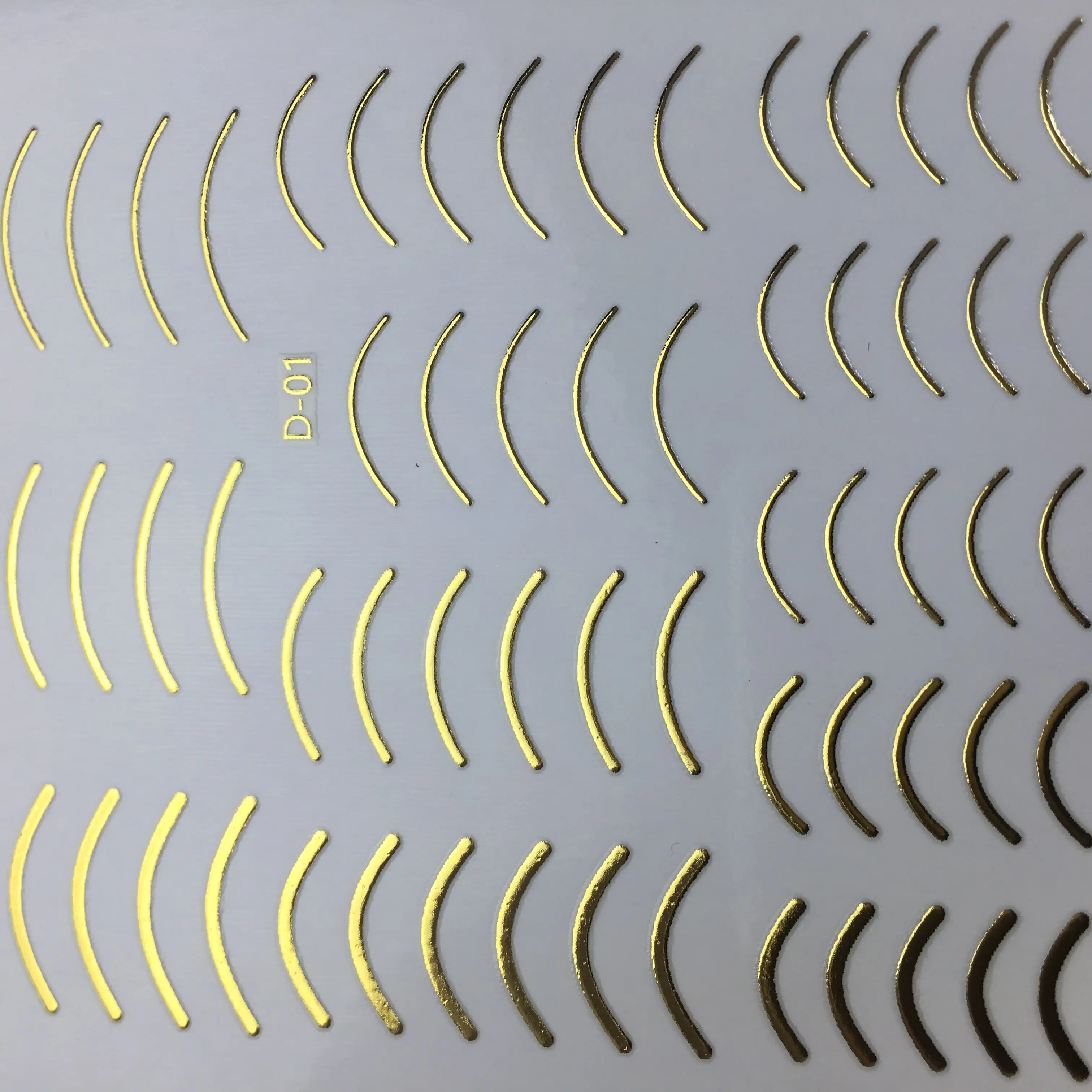 1 шт Золотой Серебряный полукруглый стикер для ногтей s полые Геометрические линии 3D наклейки для дизайна ногтей клейкие слайдеры лунные Стикеры