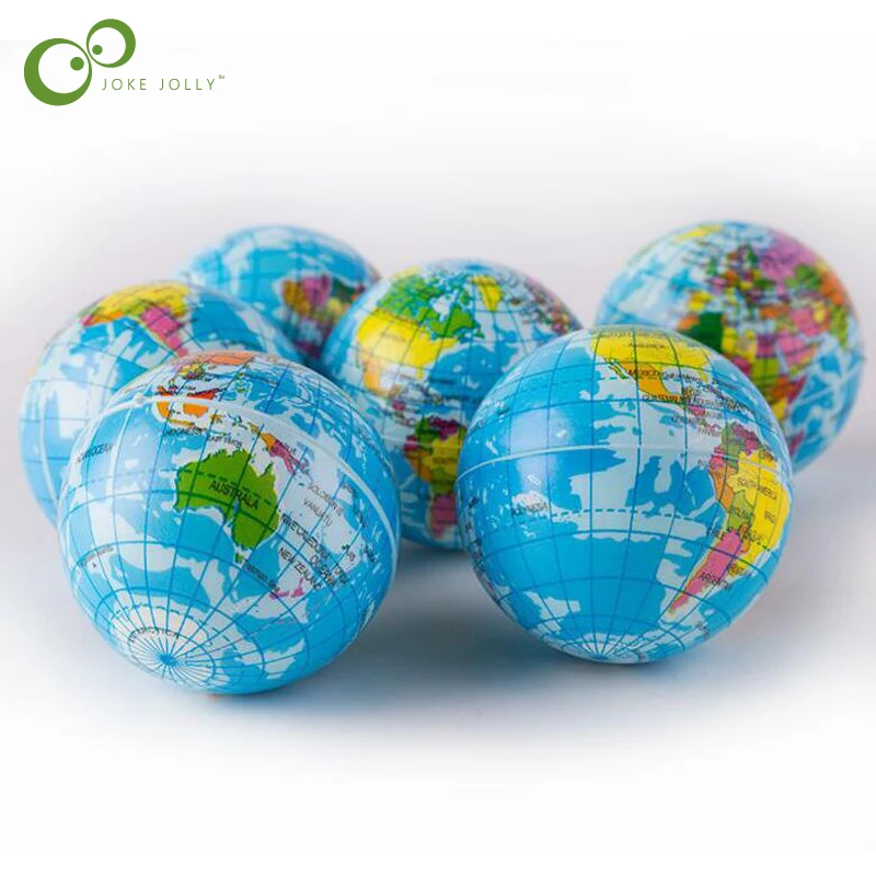 

2pcs MiNi toys globe training baby cognitive ability kindergarten educational toys Stress Ball Model
