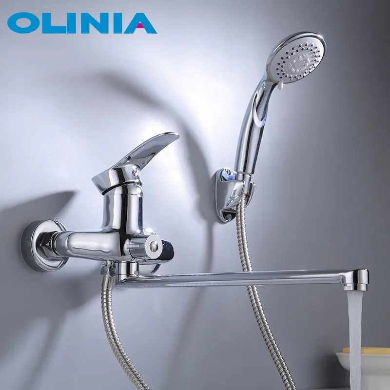 Olinia أدوات دش دش رئيس حمام خلاط دش خلاط حمام الحنفية مع دش صنبور الحمام البارد و الماء الساخن خلاط OL8096