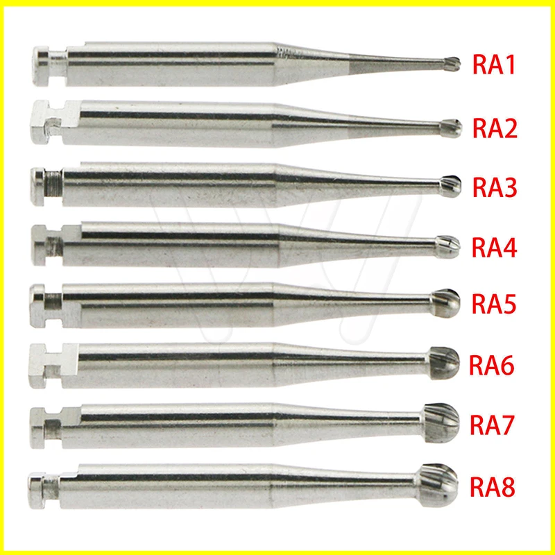 Dental Tungsten Steel Carbide Burs Low Speed Contra Angle Handpiece RA1-8 (2)