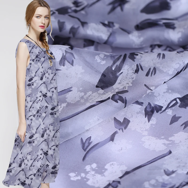 135cm silk chiffon fabric soft and transparent tulle thin beach skirt dress wholesale cloth | Дом и сад