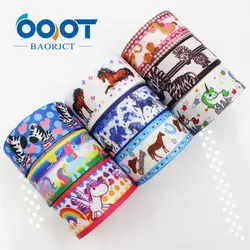 OOOT BAORJCT 175617, 22 мм мультфильм серии печатных полушерстяной лентой, DIY аксессуары для волос ручной работы Материал Свадебная подарочная