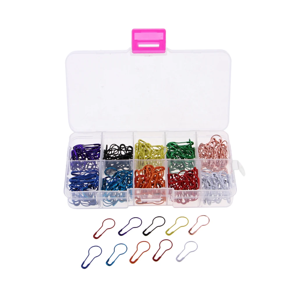 300X Gourd Shape Safety Pins Clips Knitting Cross Stitch Marker Tag Pins DIY
