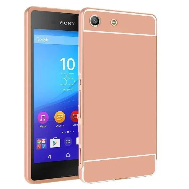 Роскошный чехол для телефона для sony Xperia M4 Aqua Z1 Z2 Z3 Z4 sony X XA XA1 XZ XA2 Z5 Compact M5 C5 алюминиевый зеркальный акриловый чехол