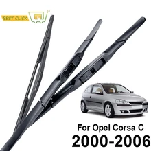Misima-lames d'essuie-glace avant et arrière de pare-brise pour Opel Corsa hayon C 2000 2001 2002 2003 2004 2005 2006