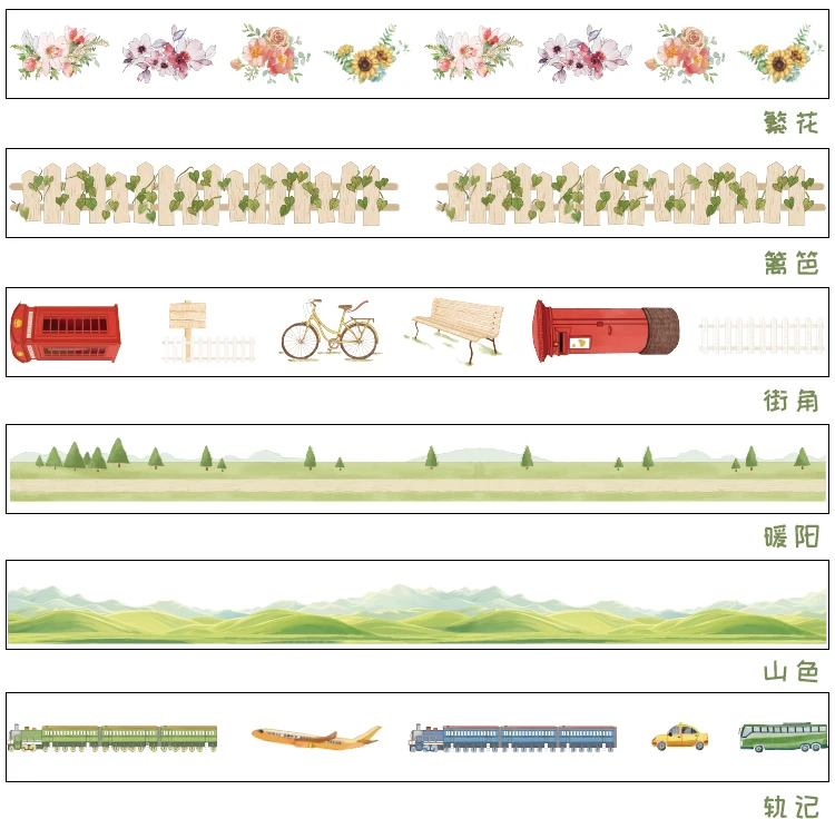 Милый кавайный летний японский маскирующий васи лента декоративная клейкая лента Decora Diy Скрапбукинг наклейка этикетка канцелярские товары