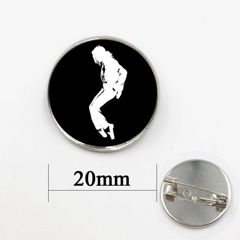 Rock band pop star Michael Jackson brooches dress Accessory MJ dancing pins fashion boys men' s jewelry free shipping