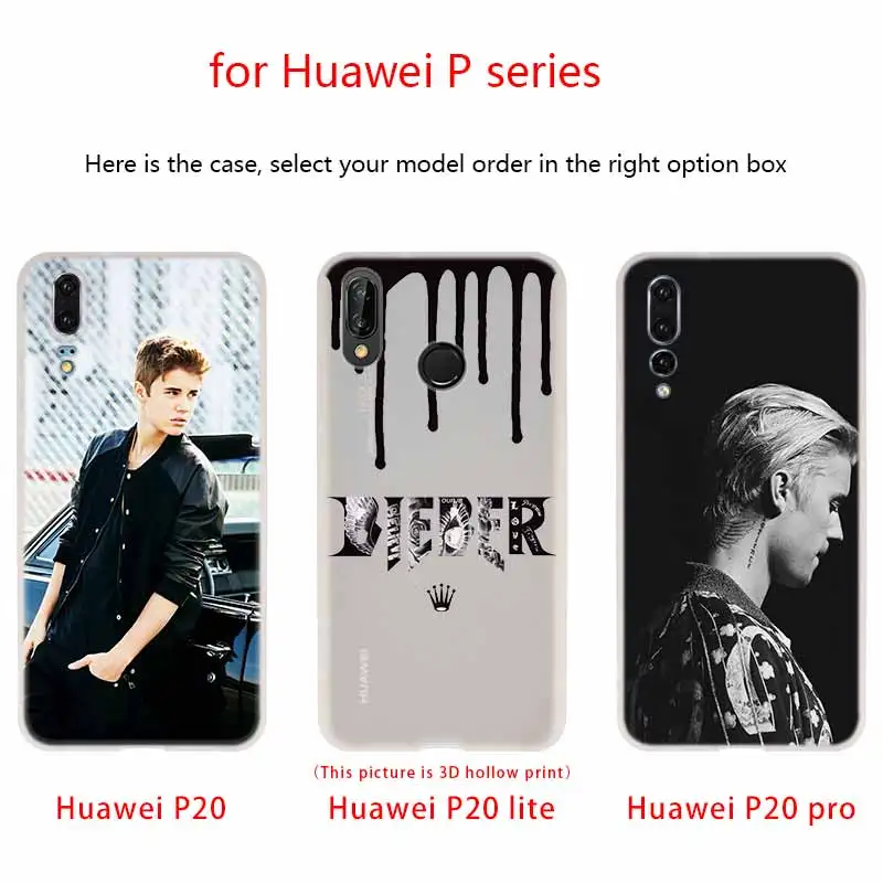 MLLSE justin bieber hd 2018 Case Silicone Soft TPU Cover For Huawei P30 P20 Pro P10 P9 P8 Plus Lite Mini Cases
