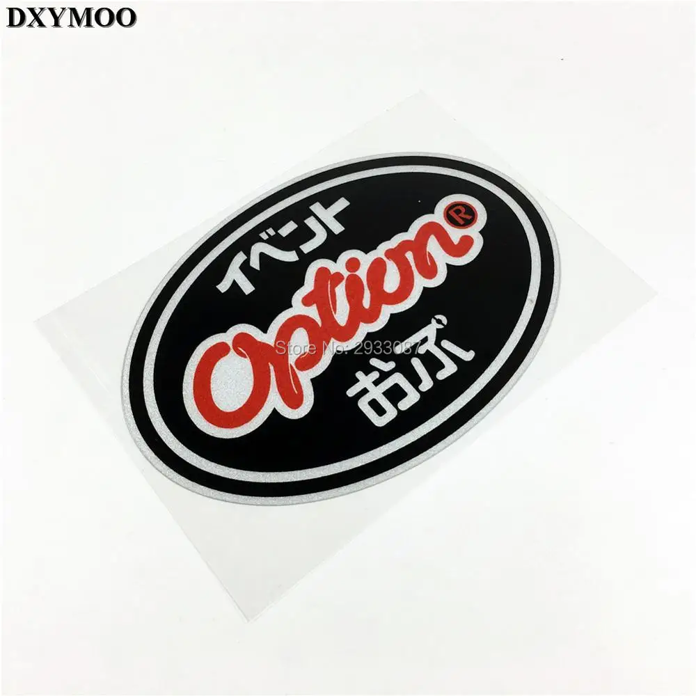 Japan JDM Option Car Whole Body Motorcycle Bike Helmet Sticker Decals Reflective Car styling