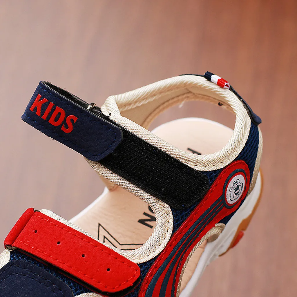 Huang Neeky W#4 новая модная пляжная обувь с закрытым носком для маленьких девочек и мальчиков; сандалии; кроссовки; очаровательный дизайн; сезон лето