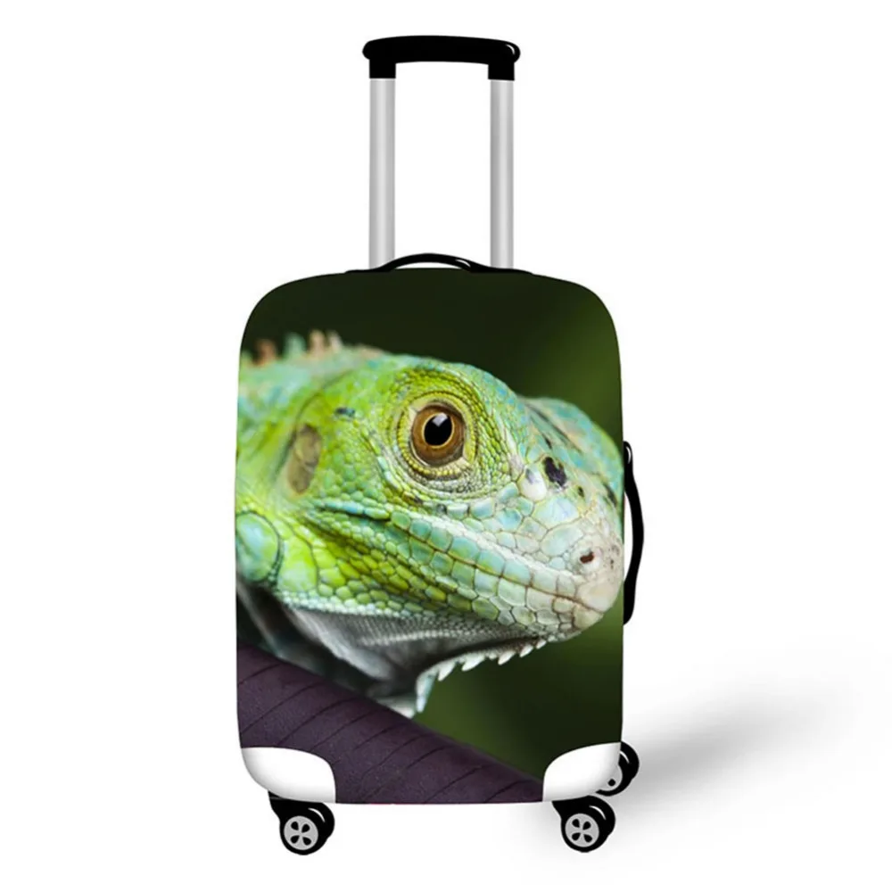 

Creative design travel protection lizard pattern travel cover waterproof portable luggage compartment suitcase rain cover
