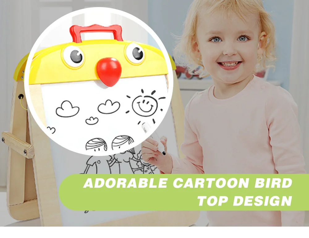 Детские двухсторонние магнитные игрушки для рисования и письма доска для рисования деревянная классификация сосновый рисунок обучающая