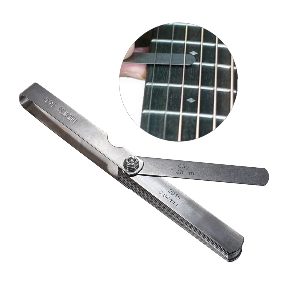 32 Blades Guitar Feeler Gauge Stainless Steel Feeler Gauge Dual Marked