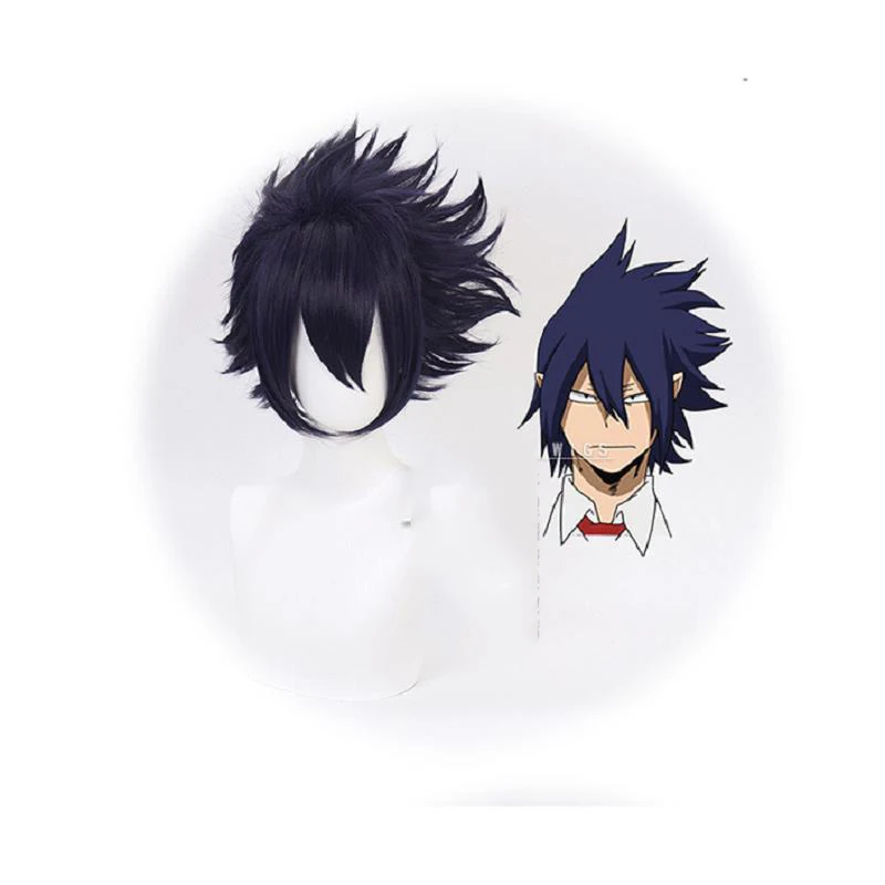 

My Hero Academia Boku no Hiro Akademia Costume Amajiki Tamaki Cosplay Wig Short Synthetic Hair Halloween Party Wigs Props Unisex