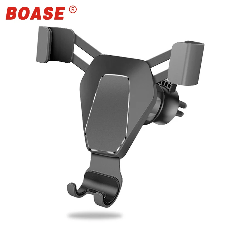 BOASE Универсальный Автомобильный держатель для мобильного телефона с автоматическим замком, регулируемый кронштейн для телефона, авто Гравитация, вентиляционное отверстие, поддержка смартфона