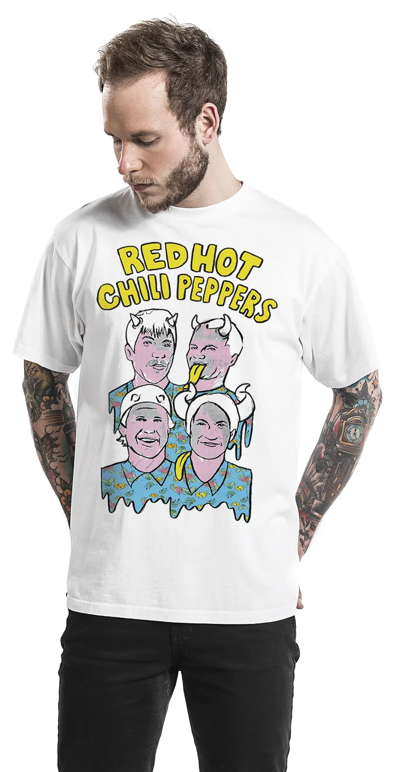 red hot chili peppers t shirt white