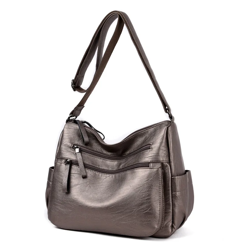 

MONNET CAUTHY Women's Bags Concise Fashion Office Ladies Casual Totes Solid Color Blue Black Purple Bronze Female Shoulder Bag