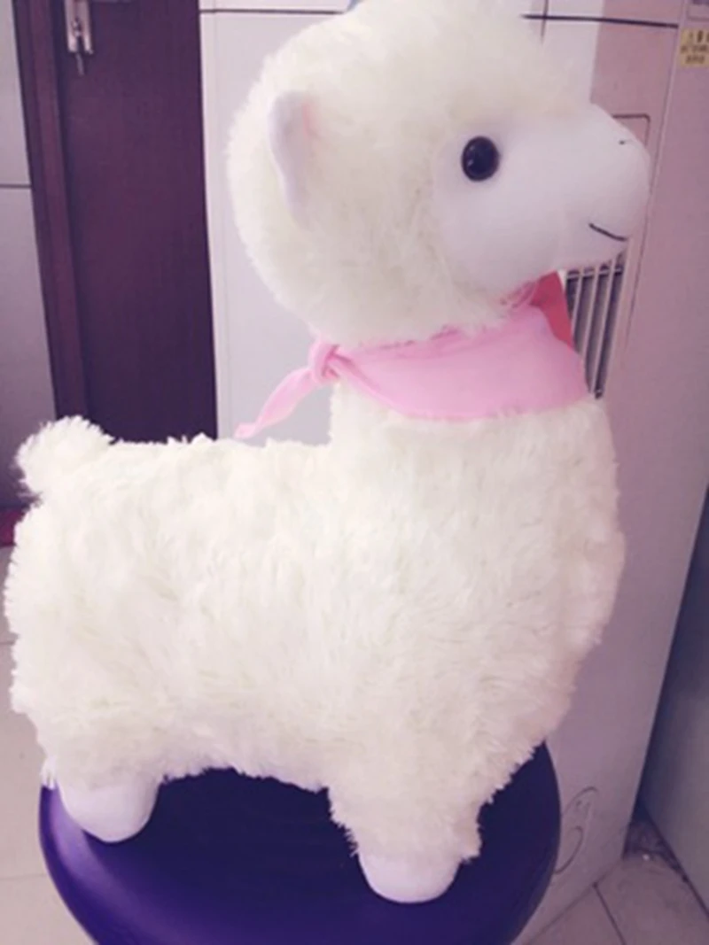 Dorimytrader Lovely Soft Alpaca Plush Toy Big Stuffed Animals Sheep Doll 45cm Gift for Kids 3 Colors DY61969(15)