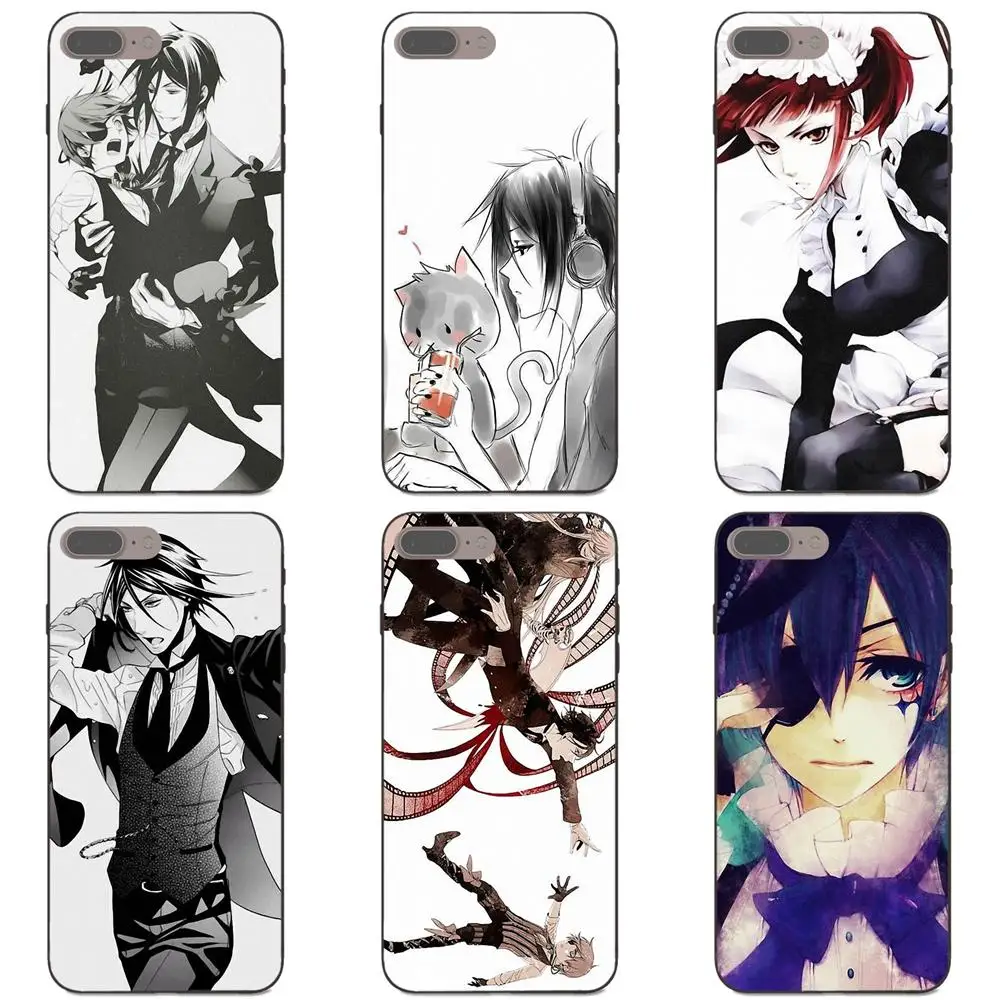 

For Huawei Honor Enjoy Mate Note 6s 8 9 10 20 Lite Play Pro P smart Soft Phone Cover Case Anime Manga Black Butler