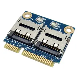 PCI-E для двойной Micro адаптер мини-считыватель карт высокоскоростной usb-порт стабильная передача данных для ноутбуков портативный легкий