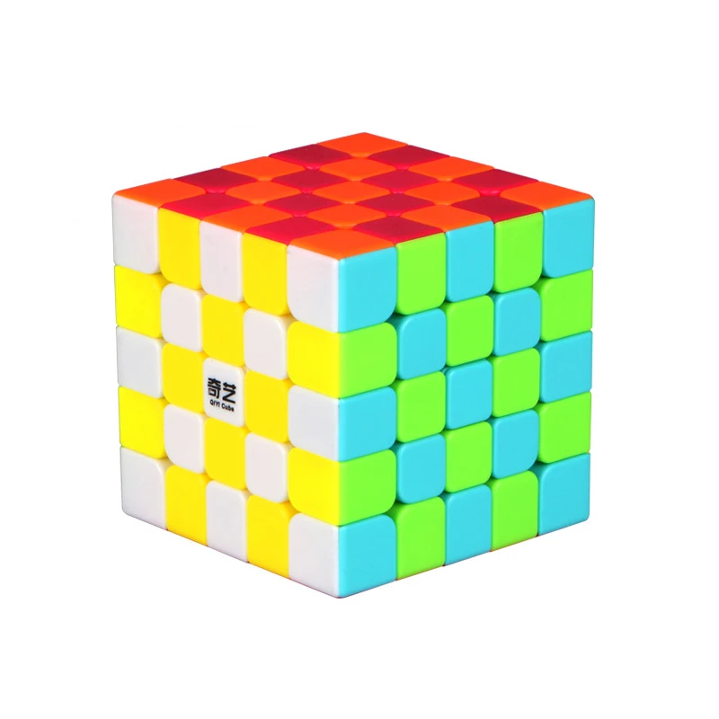 QiYi 5x5x5 профессиональный магический куб для соревнований головоломка на скорость игрушечные кубики для детей Детский кубик для игр 6 цветов